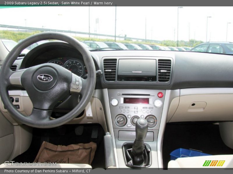 Satin White Pearl / Warm Ivory 2009 Subaru Legacy 2.5i Sedan