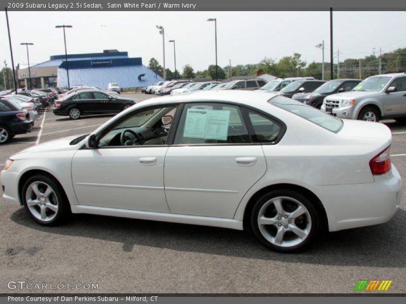 Satin White Pearl / Warm Ivory 2009 Subaru Legacy 2.5i Sedan