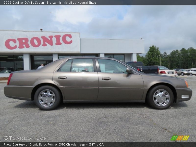 Bronzemist Metallic / Neutral Shale 2002 Cadillac DeVille Sedan
