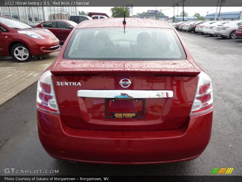 Red Brick / Charcoal 2012 Nissan Sentra 2.0 S