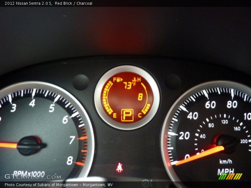 Red Brick / Charcoal 2012 Nissan Sentra 2.0 S