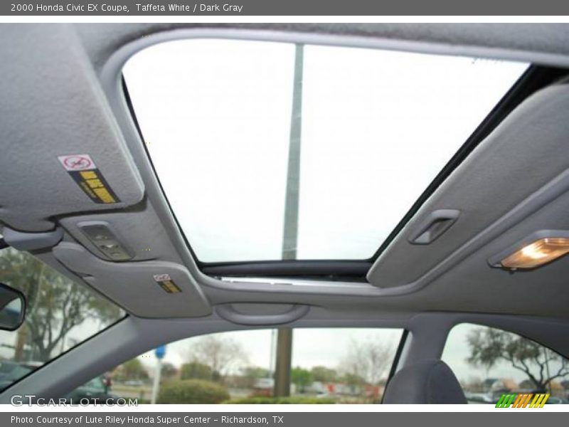 Taffeta White / Dark Gray 2000 Honda Civic EX Coupe