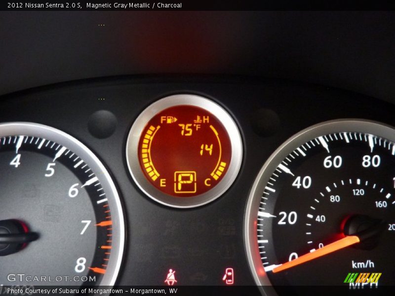 Magnetic Gray Metallic / Charcoal 2012 Nissan Sentra 2.0 S