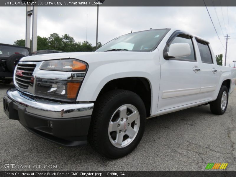 Summit White / Ebony 2011 GMC Canyon SLE Crew Cab