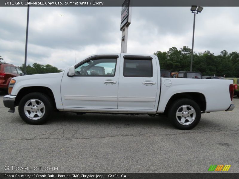 Summit White / Ebony 2011 GMC Canyon SLE Crew Cab