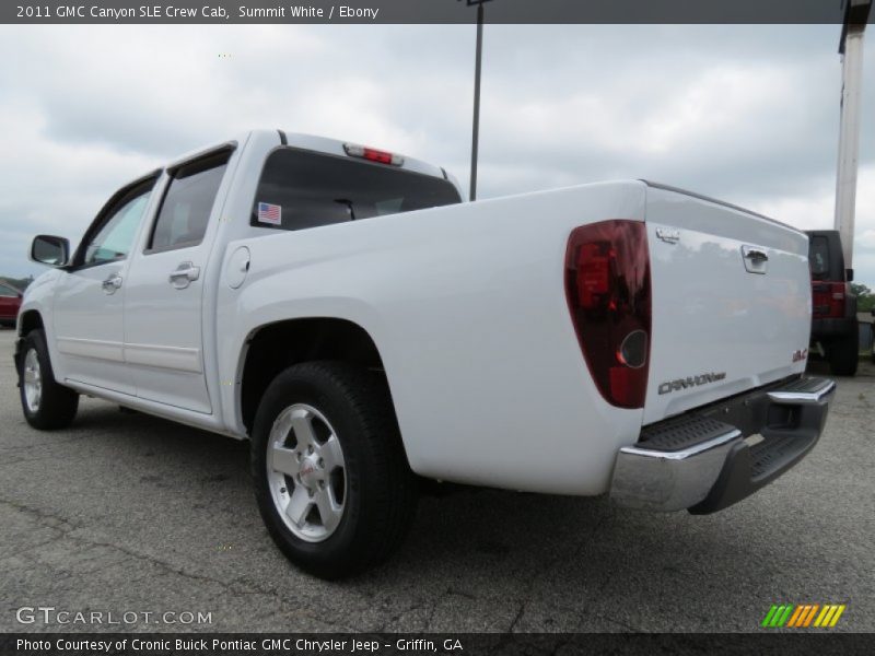 Summit White / Ebony 2011 GMC Canyon SLE Crew Cab