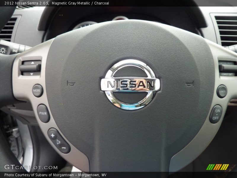 Magnetic Gray Metallic / Charcoal 2012 Nissan Sentra 2.0 S