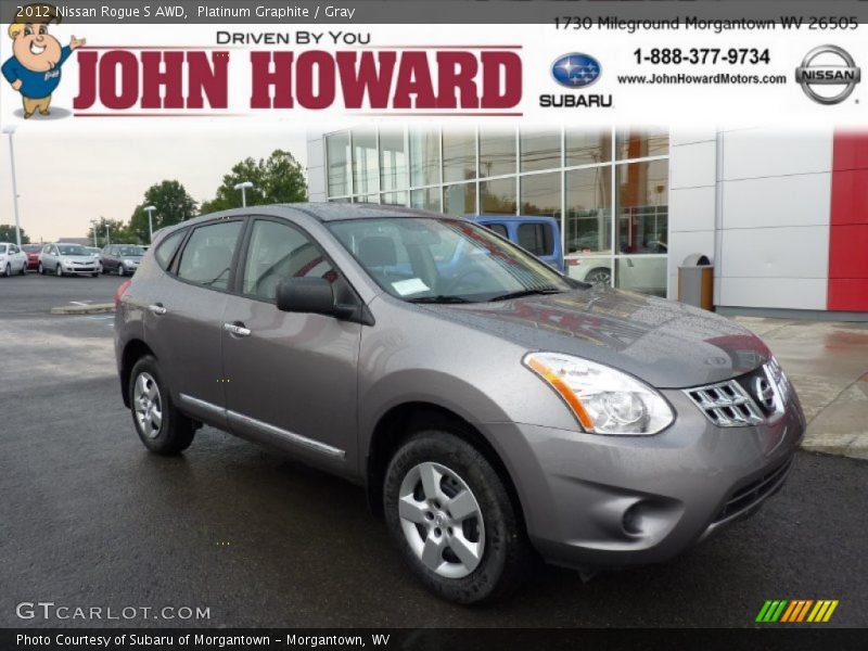 Platinum Graphite / Gray 2012 Nissan Rogue S AWD