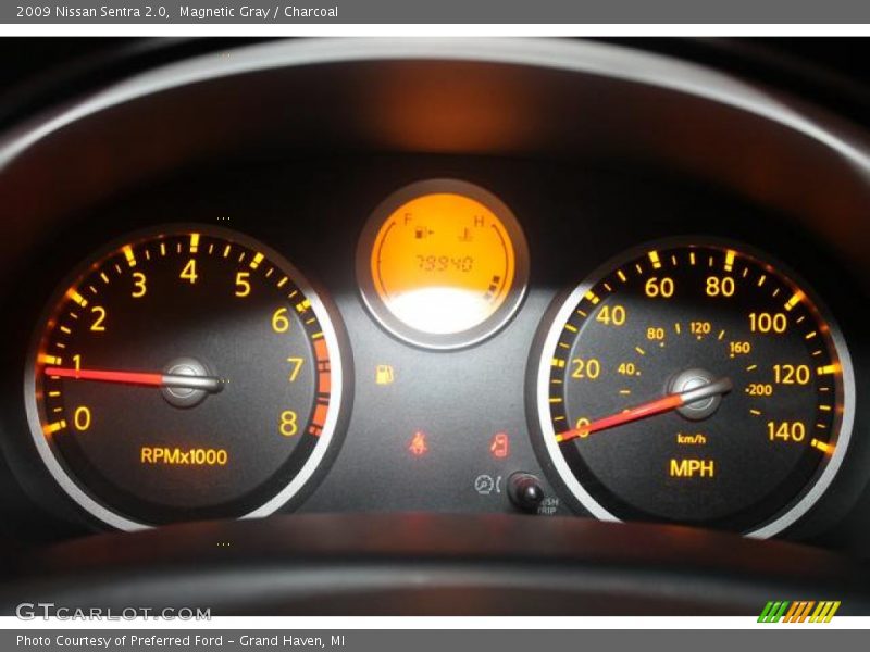 Magnetic Gray / Charcoal 2009 Nissan Sentra 2.0