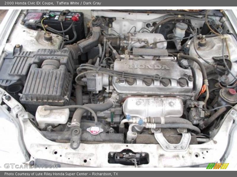 Taffeta White / Dark Gray 2000 Honda Civic EX Coupe