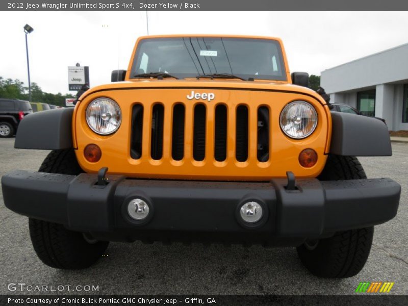 Dozer Yellow / Black 2012 Jeep Wrangler Unlimited Sport S 4x4