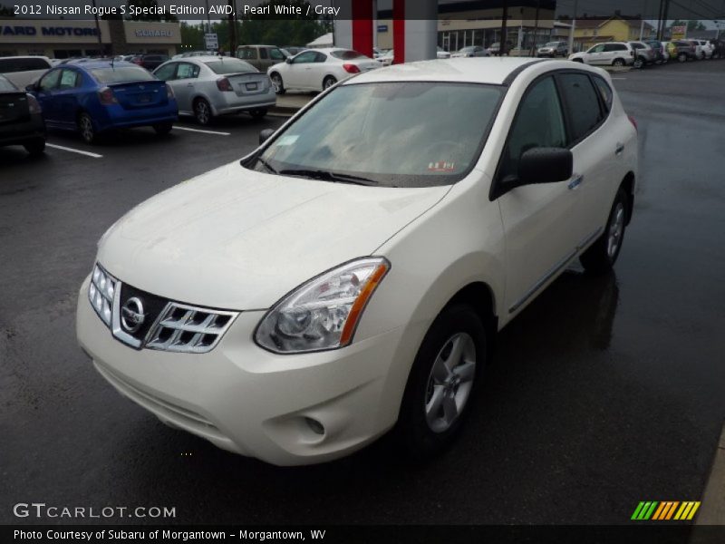 Pearl White / Gray 2012 Nissan Rogue S Special Edition AWD