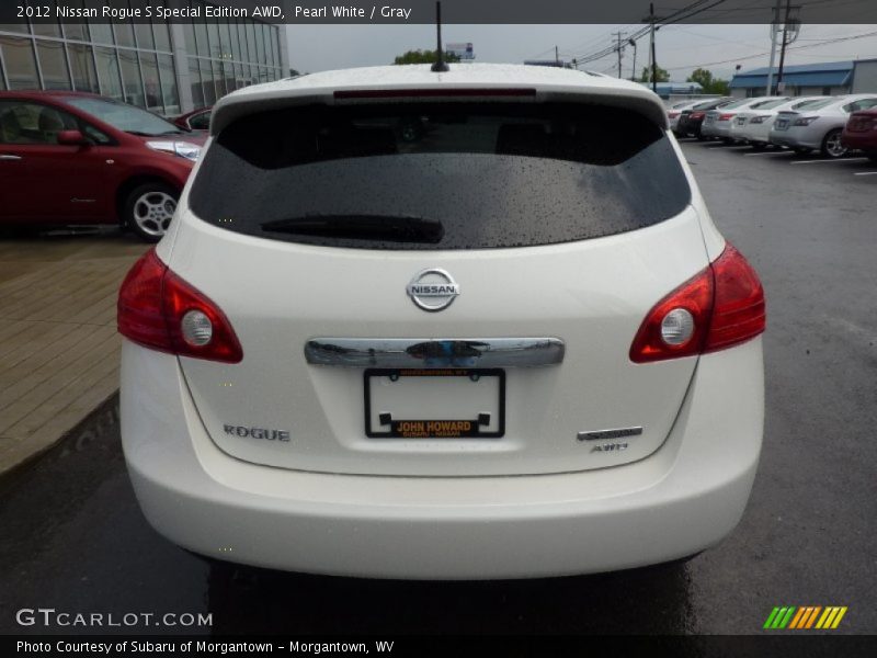 Pearl White / Gray 2012 Nissan Rogue S Special Edition AWD