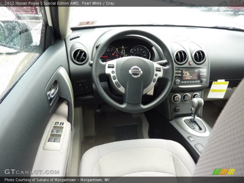Pearl White / Gray 2012 Nissan Rogue S Special Edition AWD