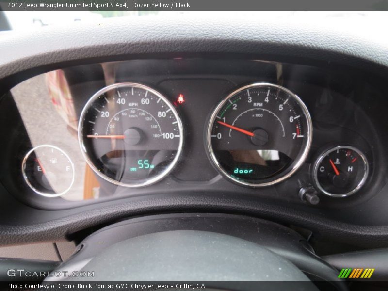 Dozer Yellow / Black 2012 Jeep Wrangler Unlimited Sport S 4x4