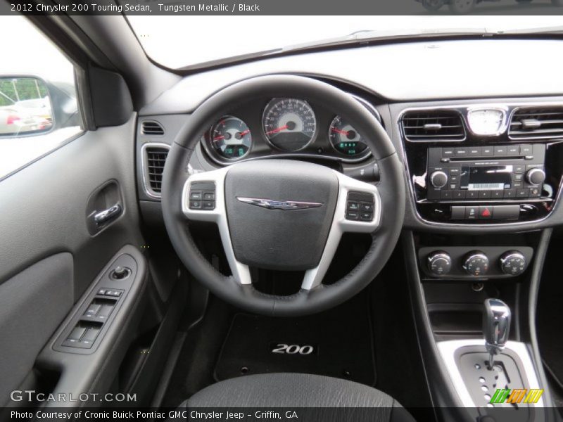 Tungsten Metallic / Black 2012 Chrysler 200 Touring Sedan
