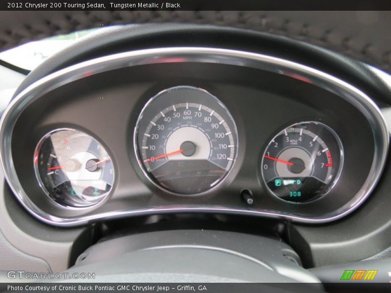 Tungsten Metallic / Black 2012 Chrysler 200 Touring Sedan