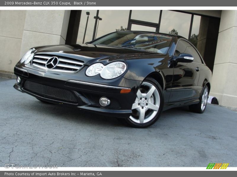 Black / Stone 2009 Mercedes-Benz CLK 350 Coupe