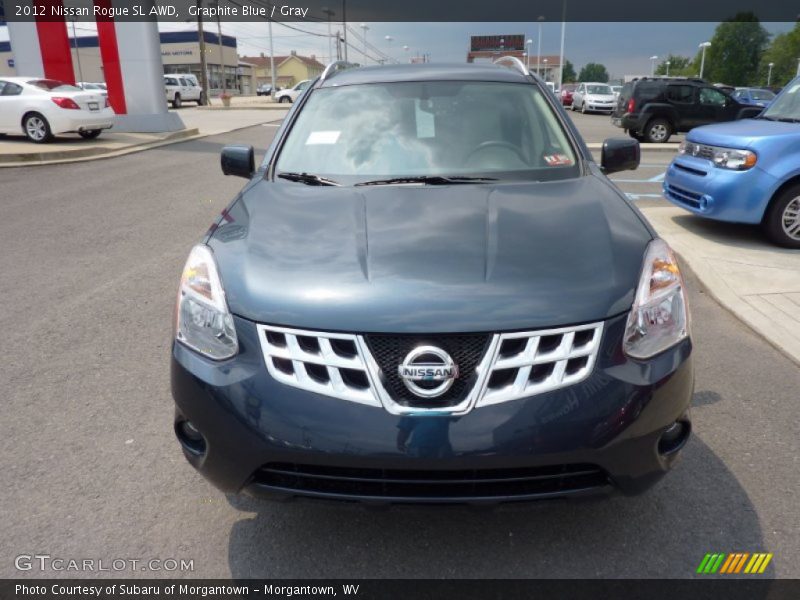 Graphite Blue / Gray 2012 Nissan Rogue SL AWD