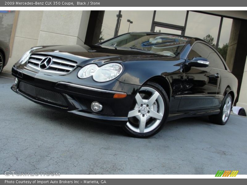 Black / Stone 2009 Mercedes-Benz CLK 350 Coupe