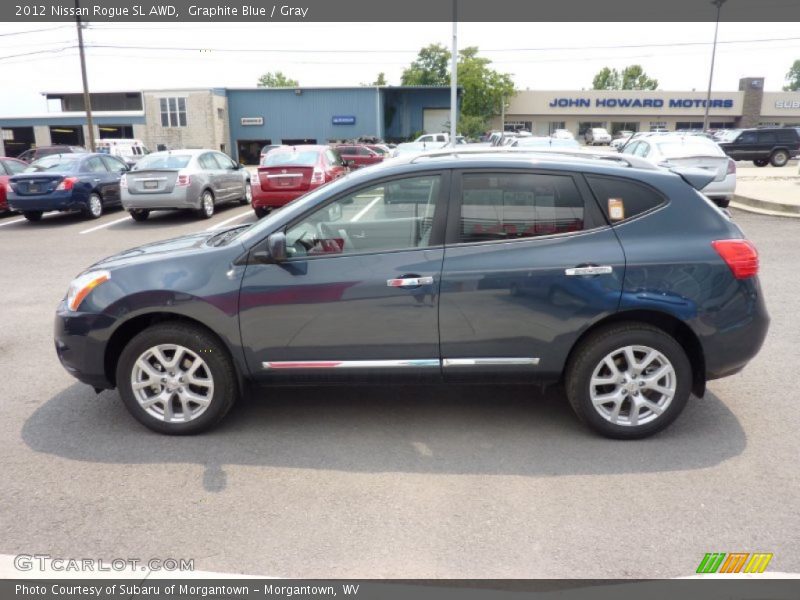 Graphite Blue / Gray 2012 Nissan Rogue SL AWD