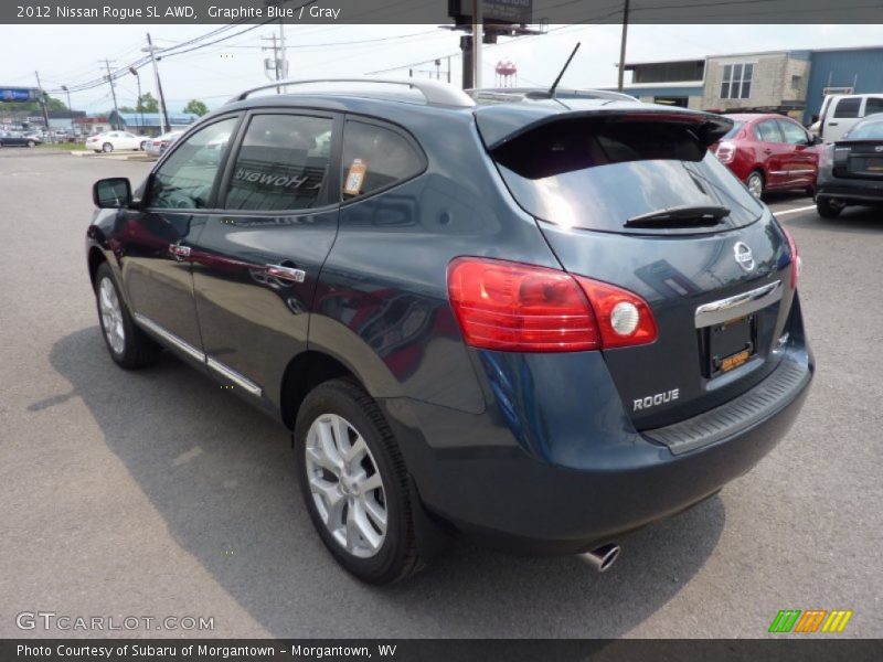 Graphite Blue / Gray 2012 Nissan Rogue SL AWD