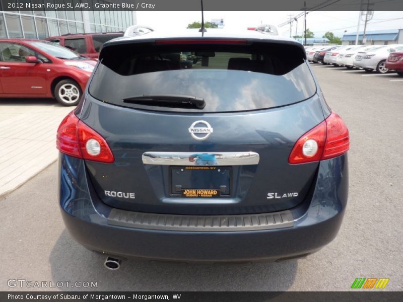 Graphite Blue / Gray 2012 Nissan Rogue SL AWD