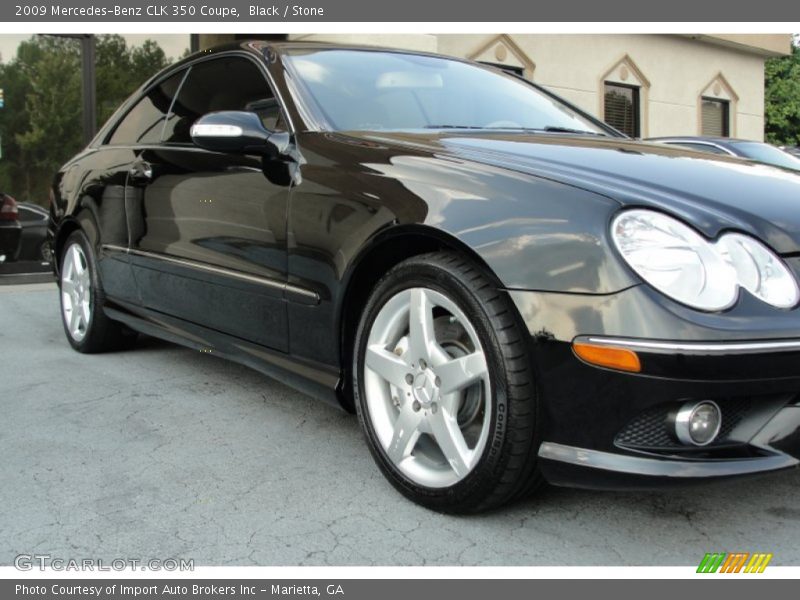 Black / Stone 2009 Mercedes-Benz CLK 350 Coupe