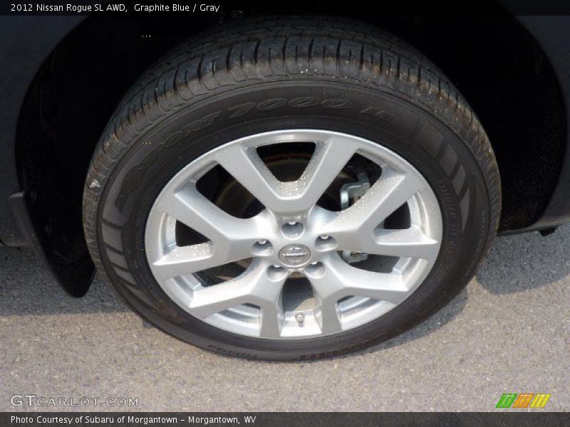 Graphite Blue / Gray 2012 Nissan Rogue SL AWD
