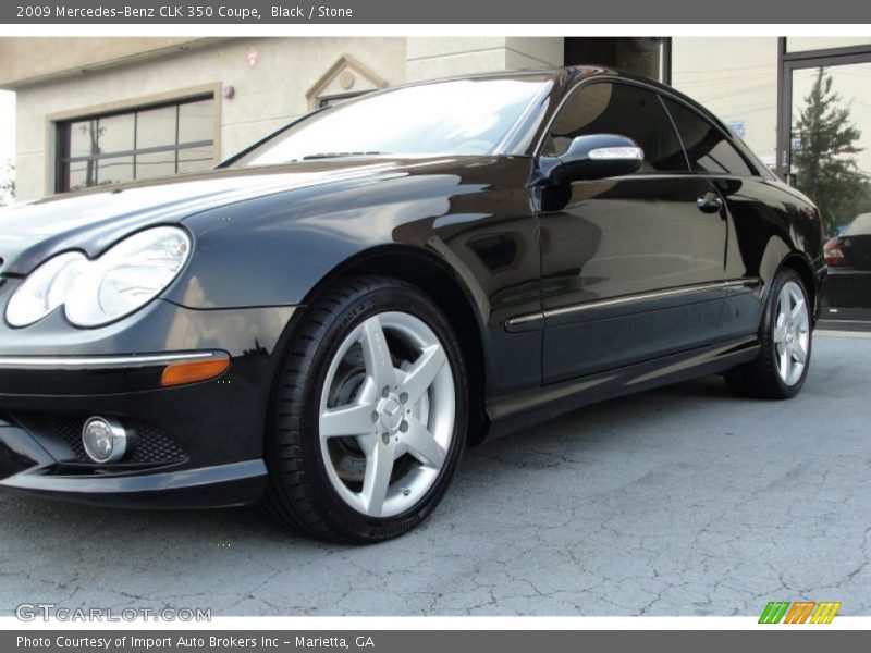 Black / Stone 2009 Mercedes-Benz CLK 350 Coupe