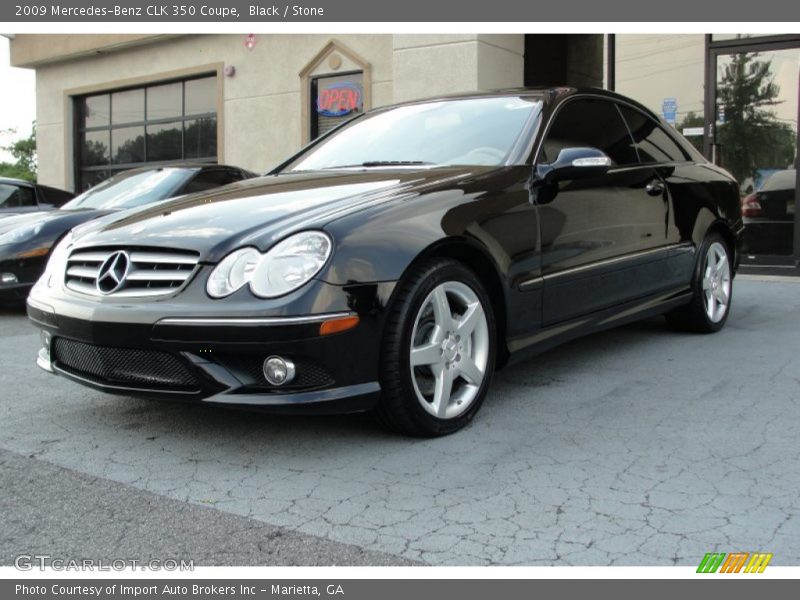 Black / Stone 2009 Mercedes-Benz CLK 350 Coupe