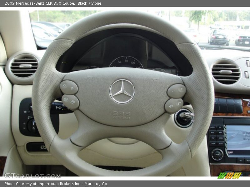 Black / Stone 2009 Mercedes-Benz CLK 350 Coupe