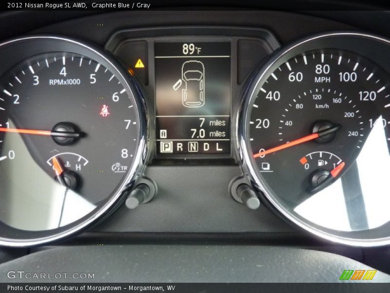 Graphite Blue / Gray 2012 Nissan Rogue SL AWD
