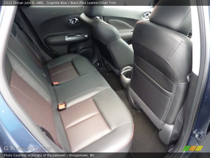 Graphite Blue / Black/Red Leather/Silver Trim 2012 Nissan Juke SL AWD