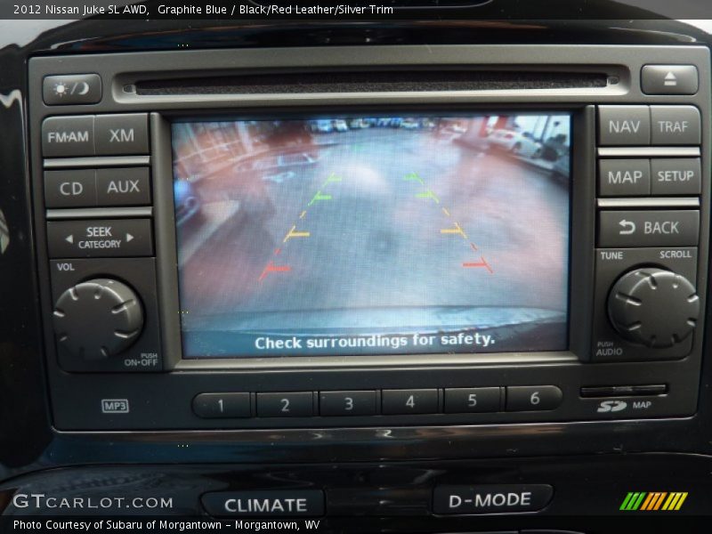 Graphite Blue / Black/Red Leather/Silver Trim 2012 Nissan Juke SL AWD