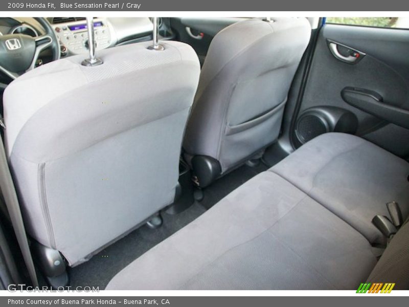 Blue Sensation Pearl / Gray 2009 Honda Fit