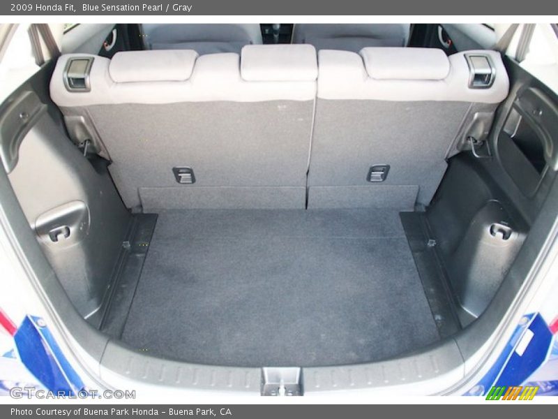 Blue Sensation Pearl / Gray 2009 Honda Fit