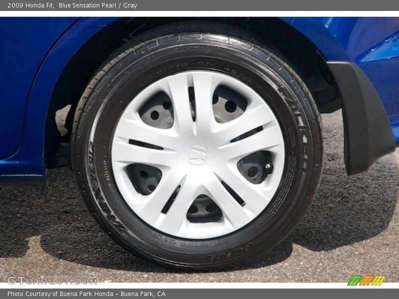 Blue Sensation Pearl / Gray 2009 Honda Fit