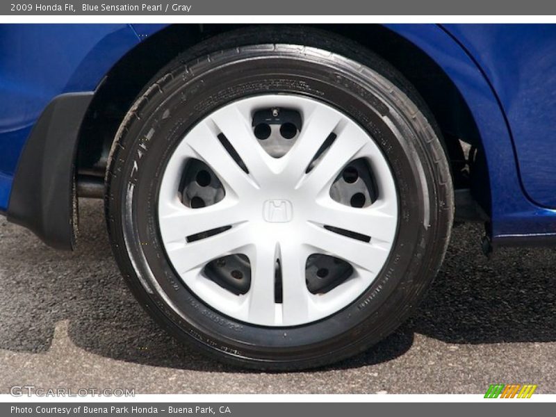 Blue Sensation Pearl / Gray 2009 Honda Fit