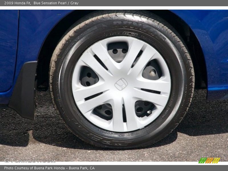 Blue Sensation Pearl / Gray 2009 Honda Fit