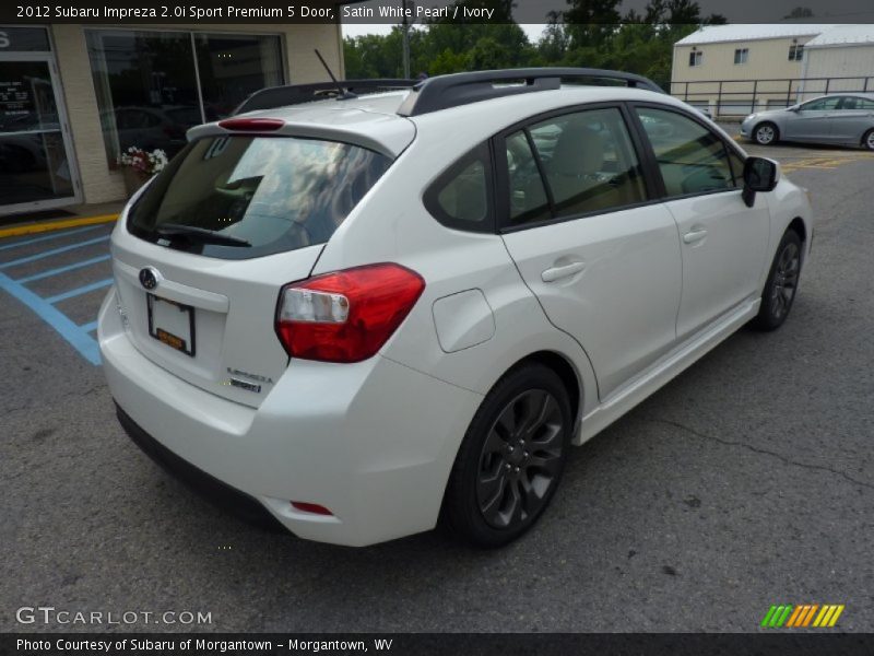 Satin White Pearl / Ivory 2012 Subaru Impreza 2.0i Sport Premium 5 Door