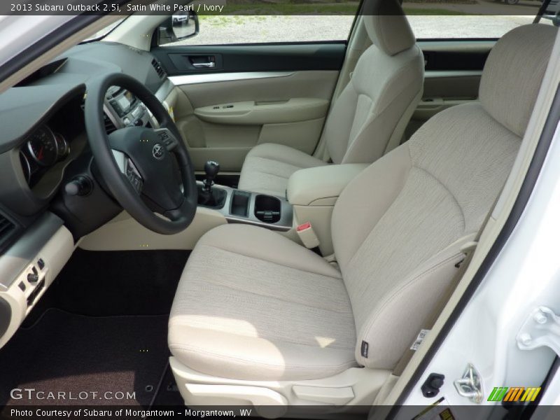 Satin White Pearl / Ivory 2013 Subaru Outback 2.5i