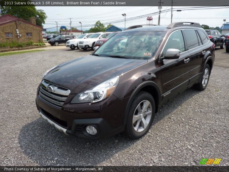 Brilliant Brown Pearl / Saddle Brown 2013 Subaru Outback 3.6R Limited