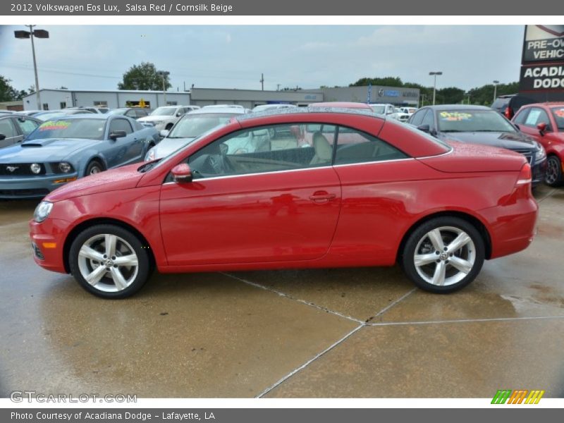 Salsa Red / Cornsilk Beige 2012 Volkswagen Eos Lux