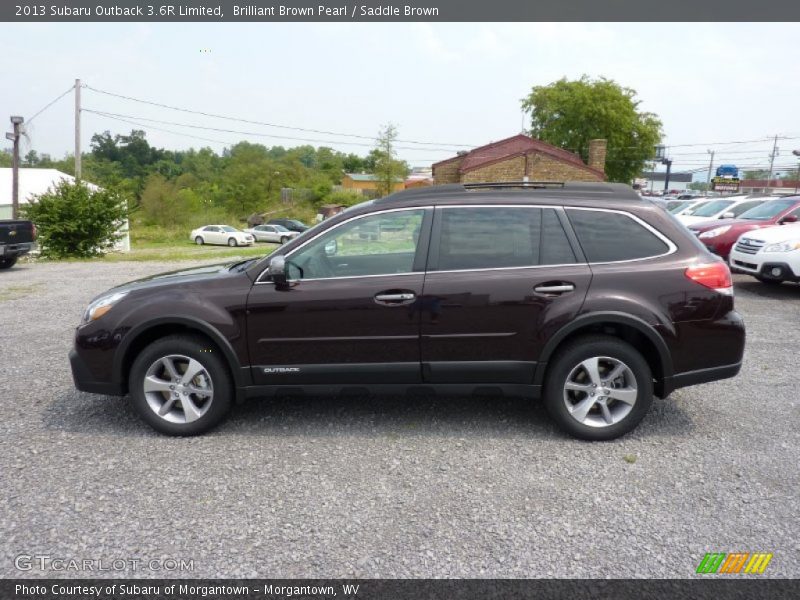 Brilliant Brown Pearl / Saddle Brown 2013 Subaru Outback 3.6R Limited