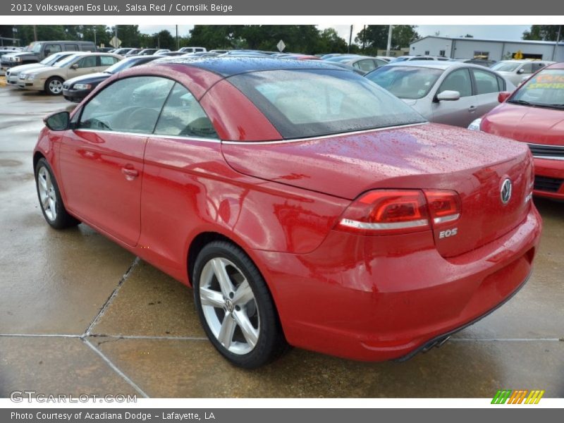Salsa Red / Cornsilk Beige 2012 Volkswagen Eos Lux