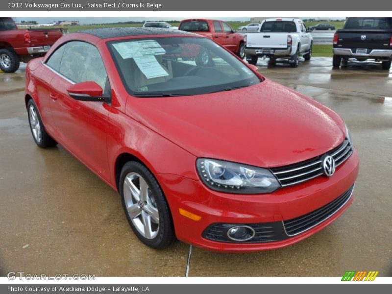 Salsa Red / Cornsilk Beige 2012 Volkswagen Eos Lux