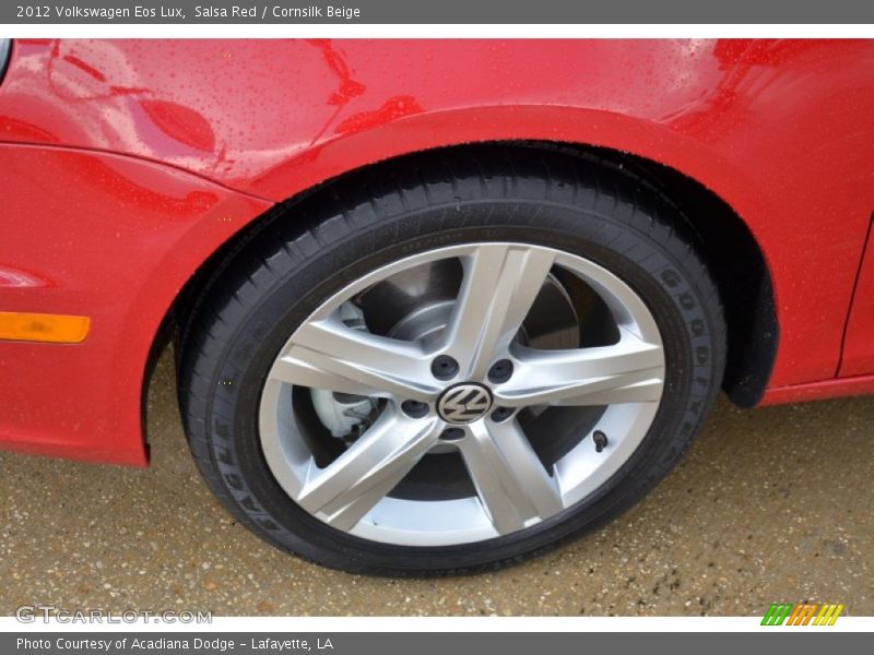 Salsa Red / Cornsilk Beige 2012 Volkswagen Eos Lux