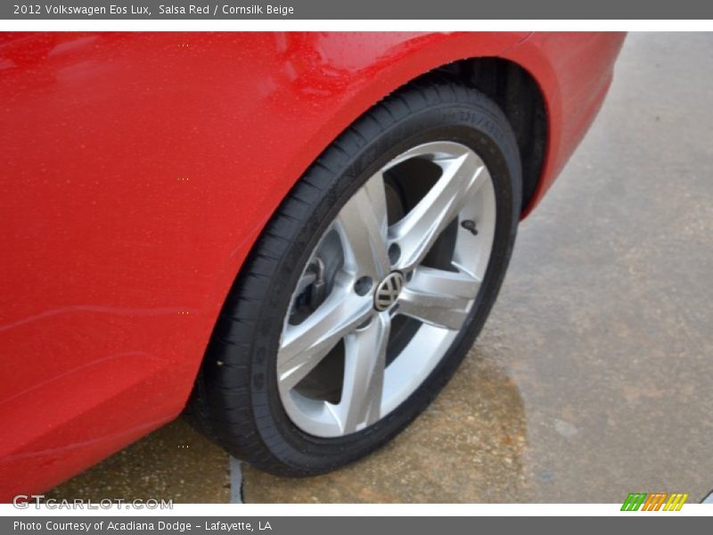 Salsa Red / Cornsilk Beige 2012 Volkswagen Eos Lux
