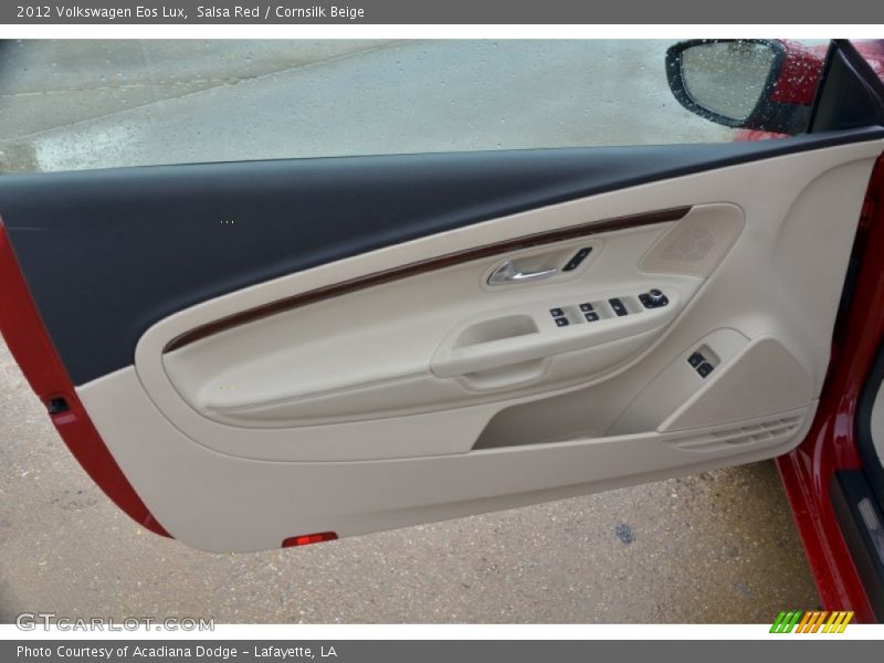 Salsa Red / Cornsilk Beige 2012 Volkswagen Eos Lux